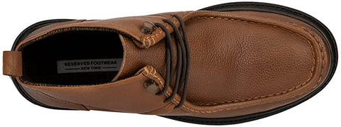 Reserved Footwear New York Positron Men’s Fashion Classic Combat Leather Ankle Mid-Top Oxford Boots, Round Toe, Thermoplastic rubber Outsole
