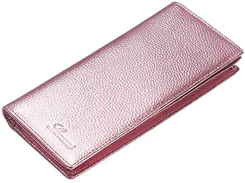 Lavemi RFID Blocking Ultra Slim Real Leather Credit Card Holder Clutch Wallets for Women
