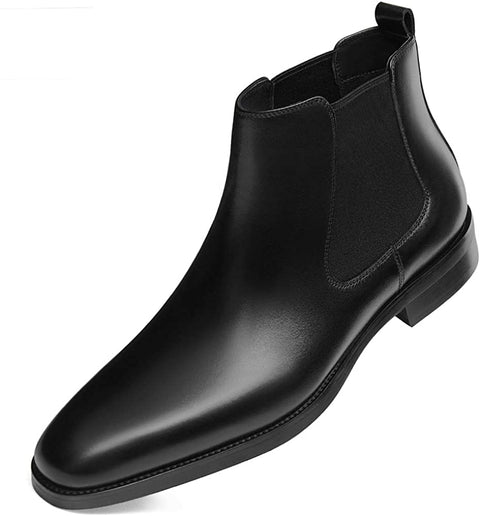 GIFENNSE Mens Chelsea Boots Leather Dress Boots for Men