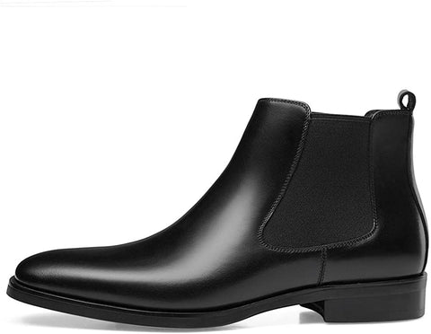 GIFENNSE Mens Chelsea Boots Leather Dress Boots for Men