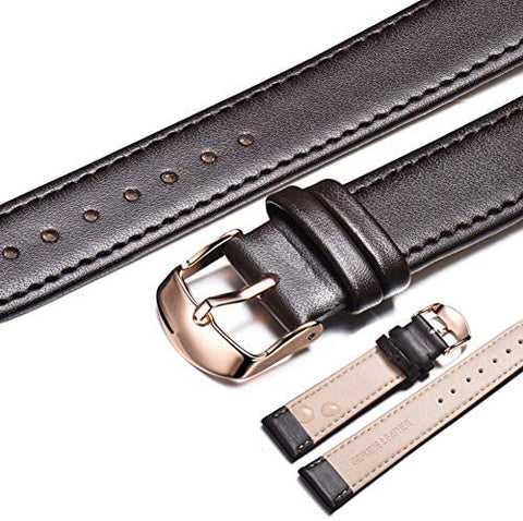 Quick Release Genuine Leather Watch Band Replacement