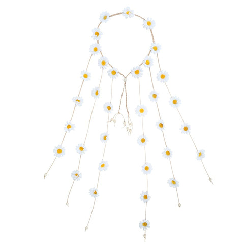 Sunflower Headband Women Hippie Headwear -AWAYTR Bohomia Feather Rope Crown Headdres for girls (Sunflower)