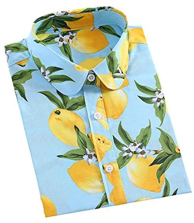 Women's Tropical Floral Printed Long Sleeve Shirts