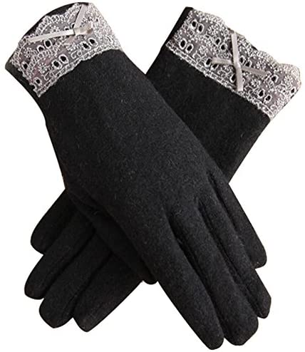 Women's Thinsulate Insulation Elegant Warm Fleece Lined Gloves