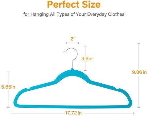 BAGAIL Pack of 80 Velvet Hangers