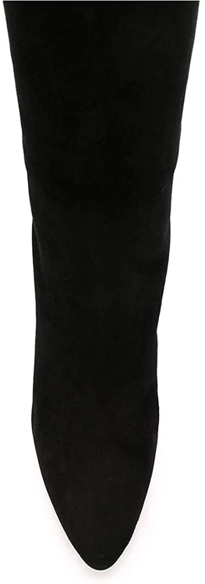 FSJ Women Fashion Closed Pointy Toe Knee High Boots High Stiletto Heels Long Boot Pumps Office Date Shoes
