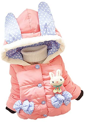 Baby Girls Winter Autumn Warm Rabbit Jacket Coat