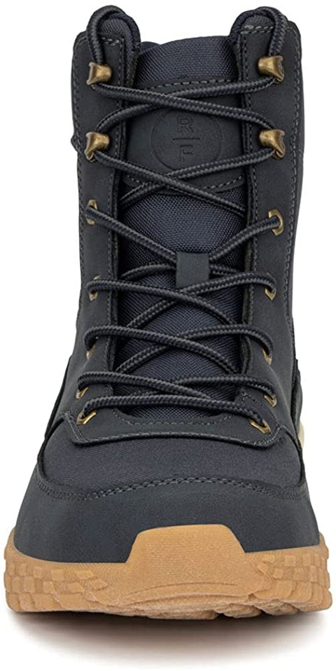 X RAY Reserved Footwear New York Men Meson Fashion Casual Synthetic Leather High Top Sneakers, Hook and Eye Lace-Up, Apron Toe, Thermoplastic Rubber Outsole