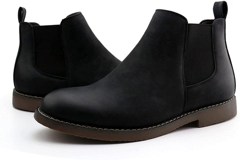 Men's Chelsea Boots Slip on Ankle Boots Casual Chukka Dress Boots