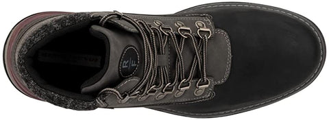 Reserved Footwear Guage Men's Particle Casual Motorcycle Leather And Suede High Top Sneaker Boots, Lace-Up Zip, Round Toe, Rubber Outsole