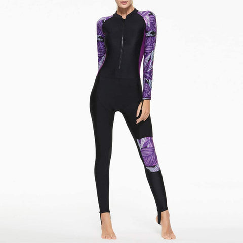 Women's Full Body Sport Rash Guard Dive Skin Suit Thin Wetsui