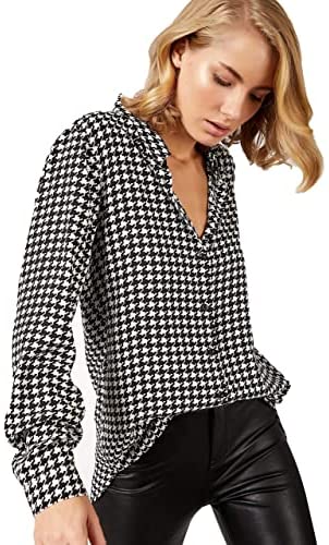 Blouses for Women Fashion, Casual Long Sleeve Button Down Shirts Tops, XS-3XL