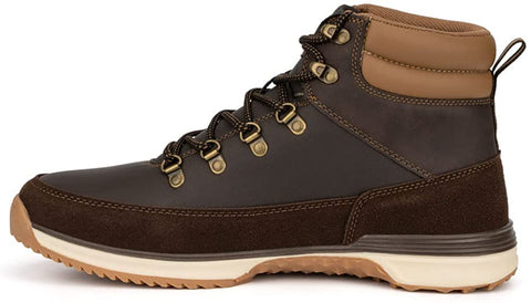 X RAY Reserved Footwear New York Men's Neutrino Work Boot, Fashion Casual Faux Leather High Top Sneakers, Hook and Eye Lace-Up, Round Toe, Thermoplastic Rubber Outsole