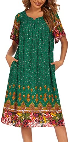 Women's Nightgown Short House Dress