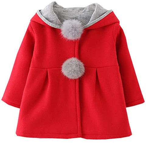 MINKIDFASHION Baby Girls Winter Autumn Cotton Warm Jacket Coat