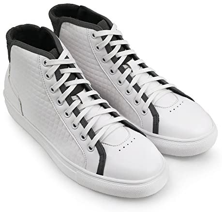 X RAY Footwear Men's Penn High-Top Casual Walking Fashion Faux Leather Shoe Sneaker, Round Toe, Rubber Outsole