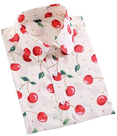 Women's Tropical Floral Printed Long Sleeve Shirts