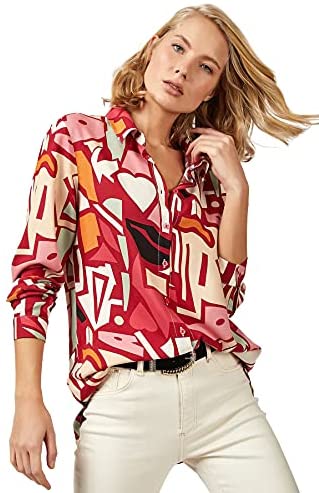 Blouses for Women Fashion, Casual Long Sleeve Button Down Shirts Tops, XS-3XL
