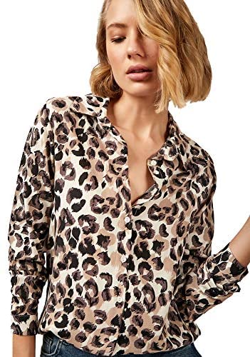 Blouses for Women Fashion, Casual Long Sleeve Button Down Shirts Tops, XS-3XL