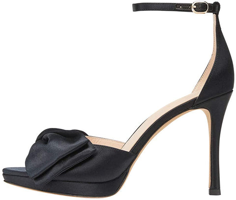 FSJ Women Open Toe Pumps D'Osay High Heel Sandals Slip On Mid High Heels Stilettos Comfort Ankle Strap with Buckle Evneing Bridal Party Dress Shoe Size 4-15 US