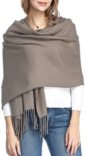 Extra Large Thick Soft Cashmere Wool Shawl Wraps for Women - PoilTreeWing Pashmina Scarf