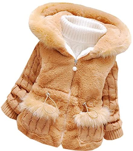 MINKIDFASHION Baby Girls Winter Autumn Little Kids Toddler Warm Jacket Coat