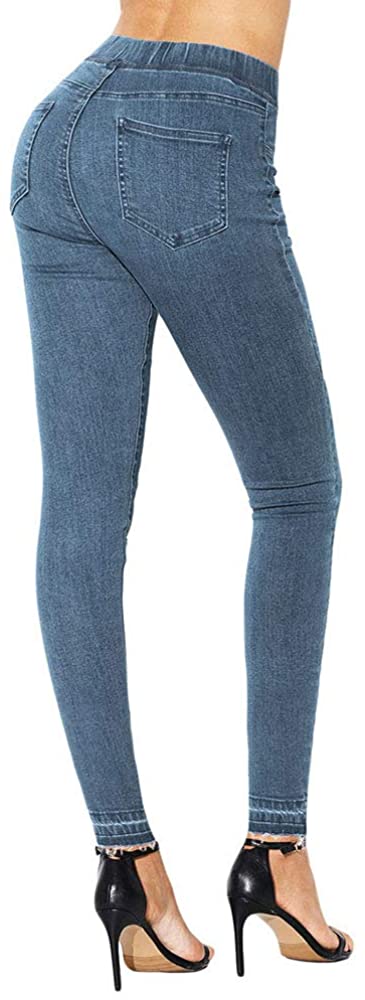 Women's Elastic High Waisted Jeans