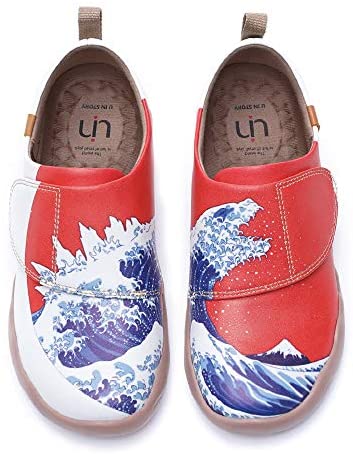 UIN Women's Men's Slip On Casual Shoes Art Travel Painted Comfortable Walking Loafer Sneakes Janpanese Art Style