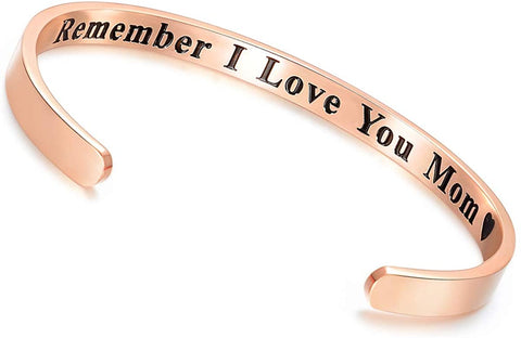 Stainless Steel Cuff Bracelet Engraved