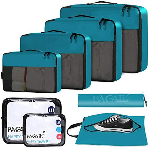 BAGAIL 6 Set / 8 Set Packing Cubes Luggage Packing Organizers for Travel Accessories