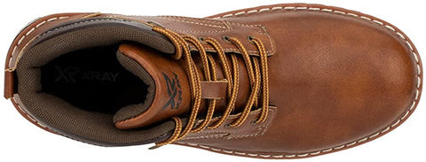 X RAY Footwear Ricky Boy’s Fashion, Classic Faux Combat Leather Ankle-High Boots, Round toe, Thermoplastic rubber Outsole