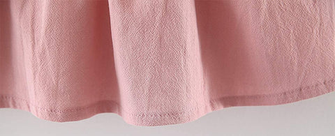 Baby Girls Rabbit Style Long Sleeve Princess Flower Dress (6M, Pink)