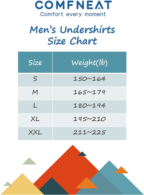 Men's 3-Pack Undershirts Cotton Spandex Stretchy Comfy Crew Neck T-Shirts