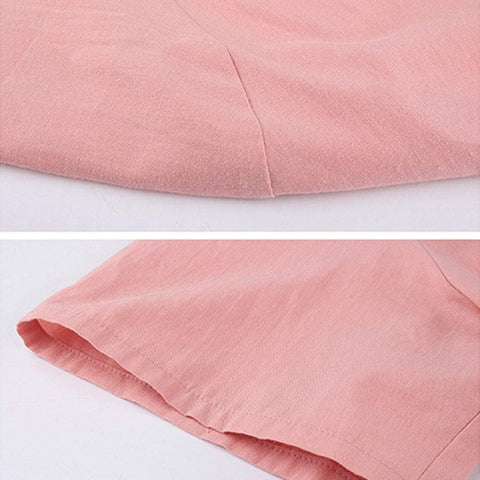 Women's Sexy Bowknot Short Sleeve V Neck Spring Summer Party Wide Leg Jumpsuits