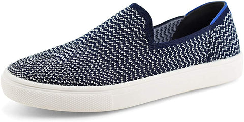 Women Knit Slip On Sneakers Comfortable Walking Loafers
