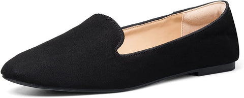 mysoft Women's Flats Slip on Loafer Ballet Flat Shoes with +Comfort Heel Protection