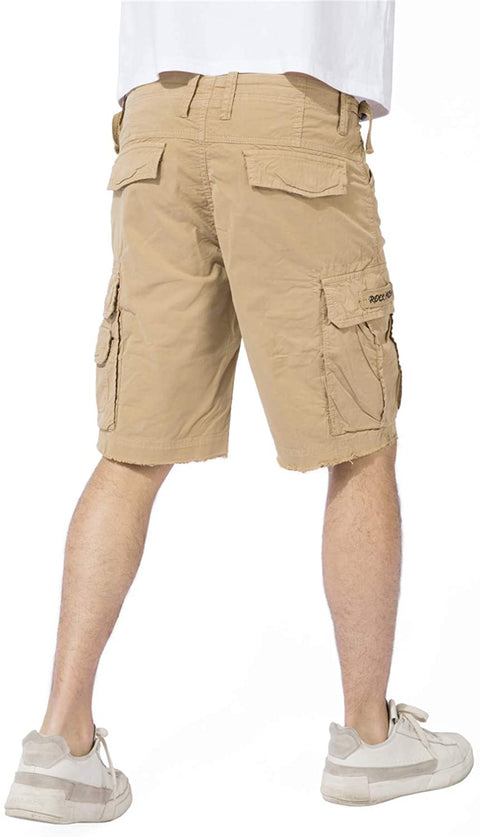 DGWZ Mens Cargo Shorts Outdoor Casual Slim Fit Hiking Stretch  Multi Pocket Shorts for Men