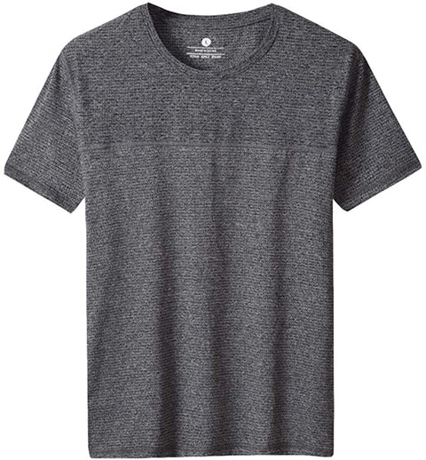 Men's Lightweight Quick Dry Seamless Crew Neck Tee Shirts