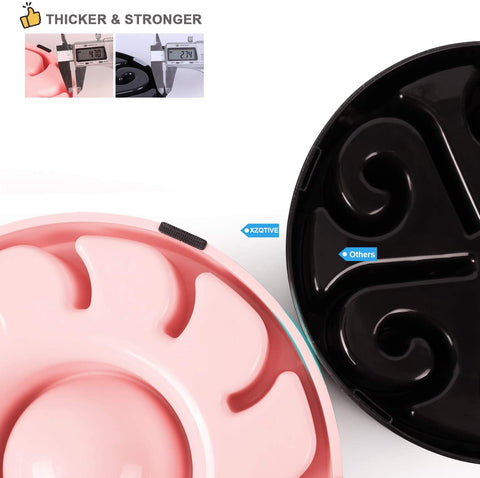 XZQTIVE Slow Feeder Dog Bowl Anti Fast Eating Large Feeder Slow Feeding Interactive Bloat Stop Dog Bowls
