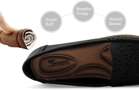 Womens Penny Loafers Breathable Slip on Flat Shoes Moccasins