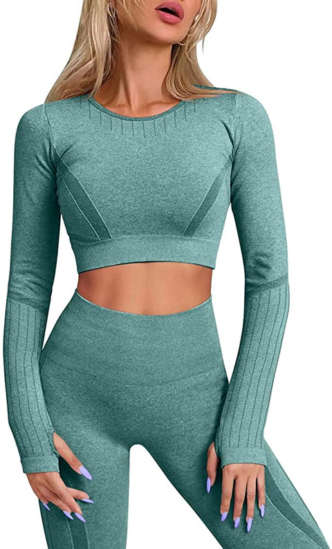Women's   Seamless Workout Yoga Outfits  2 Pieces  ▲ Women's   Seamless Workout Yoga Outfits  2 Pieces