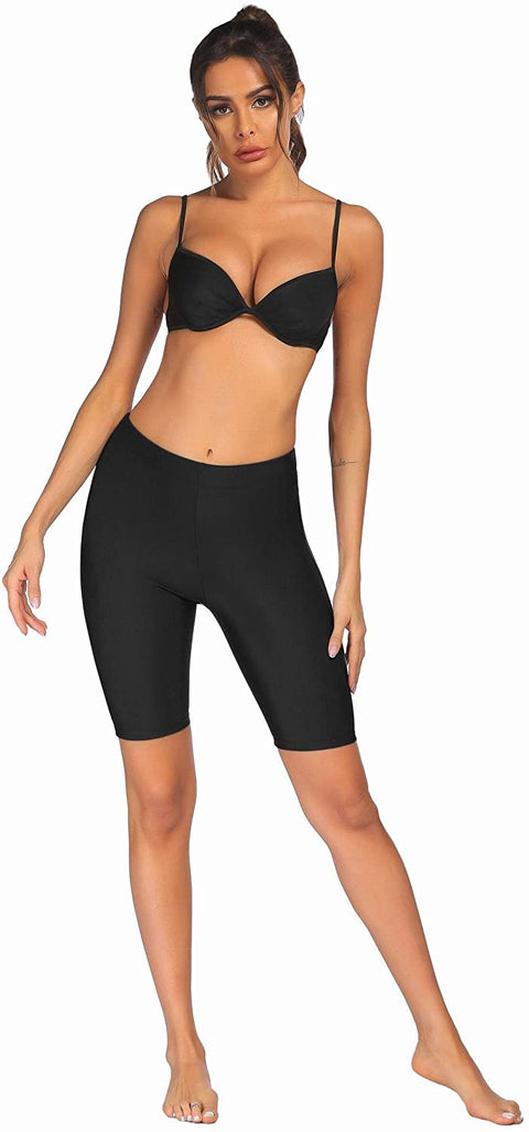 Women's Board Shorts High Waist Swim Shorts