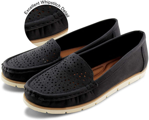 Womens Penny Loafers Breathable Slip on Flat Shoes Moccasins