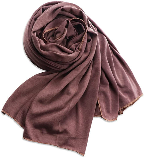 Vabovin stretch jersey long scarf light weight turban for women head wraps 71 * 32 inches
