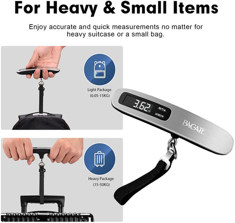 BAGAIL 8 Set Packing Cubes+Digital Luggage Scale