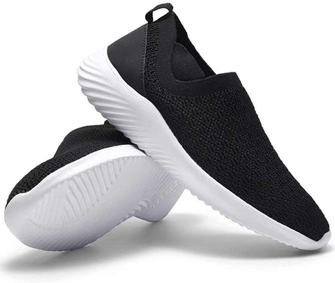 konhill Women's Comfortable Walking Shoes - Slip on Nursing Tennis Casual Work Sneakers