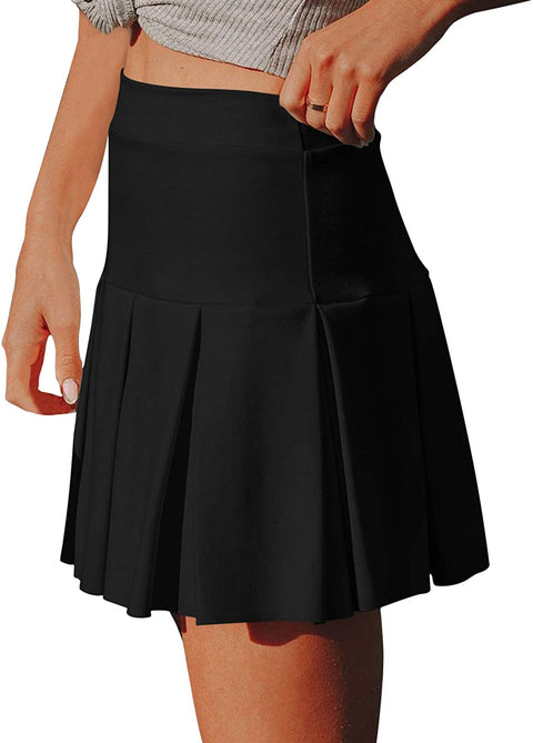 Women's Tennis Skirts Pleated Mini Skirt Sports Athletic Golf Running Workout Skorts Skirts with Pockets