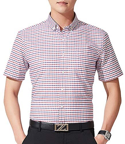 Men's Striped Plaid Button Down Shirts