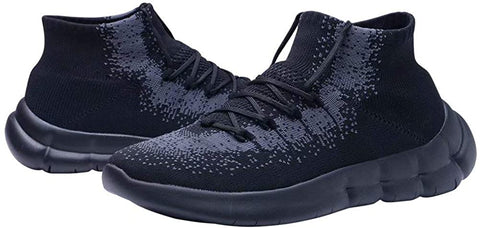 konhill Men's Fashion Walking Sneakers - Casual Athletic Running Tennis Sock Gym Shoes