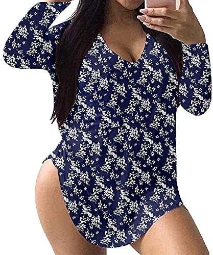 Plus Size Long Sleeve Tops for Women Floral Sexy Work Casual Womens Fall Tee Shirts
